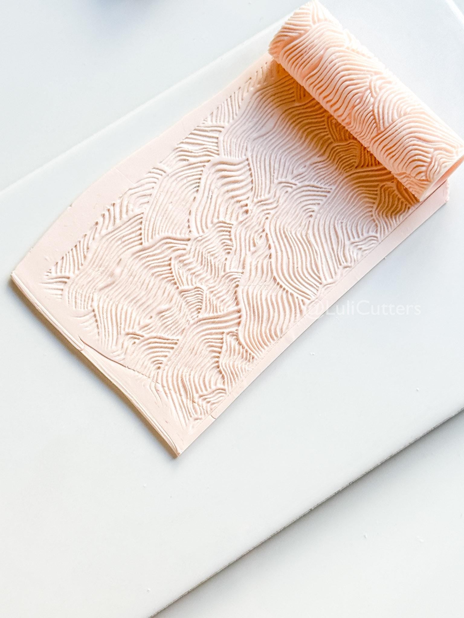 Organic Lines Texture Roller: Pattern for Polymer Clay