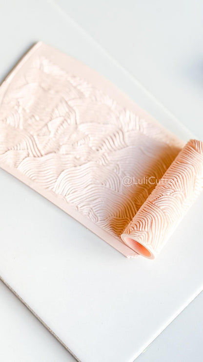 Organic Lines Texture Roller: Pattern for Polymer Clay