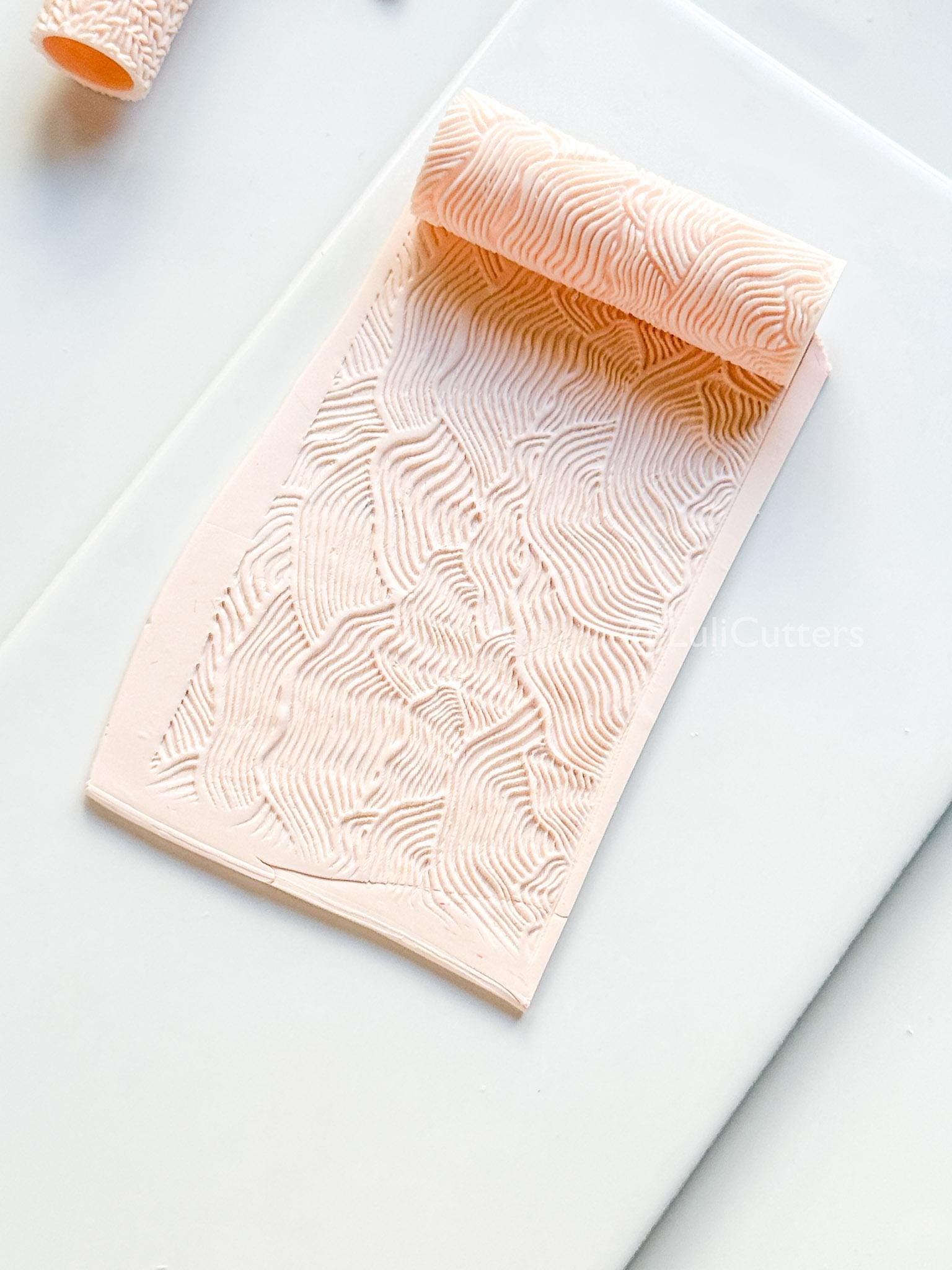 Organic Lines Texture Roller: Pattern for Polymer Clay