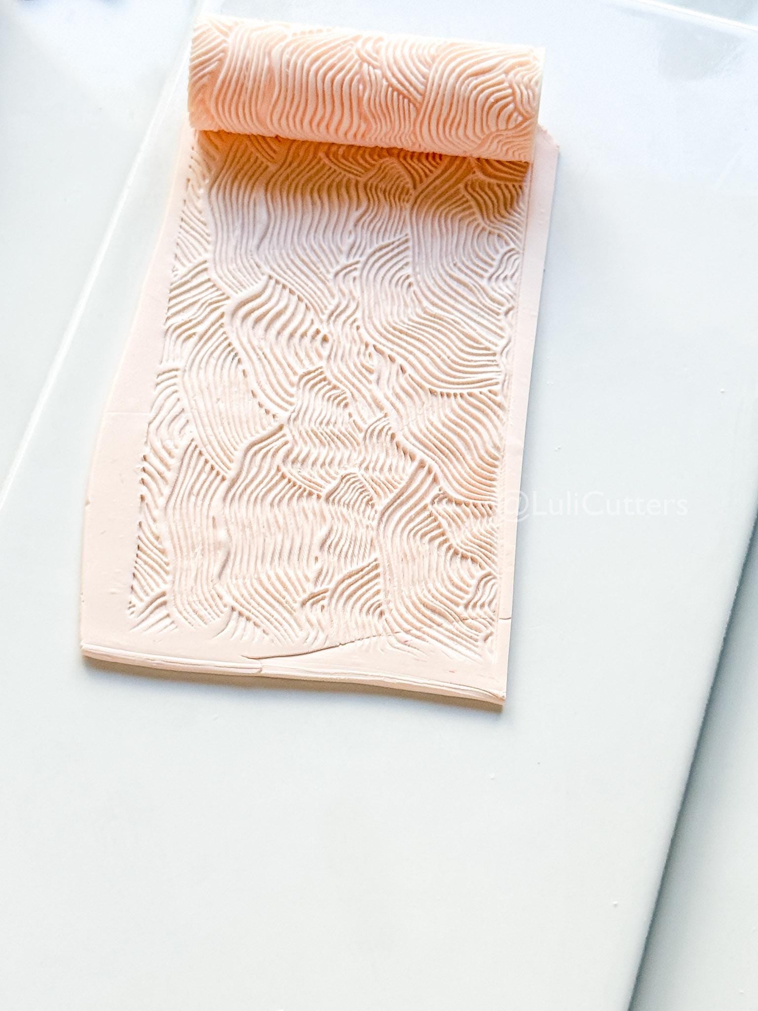 Organic Lines Texture Roller: Pattern for Polymer Clay