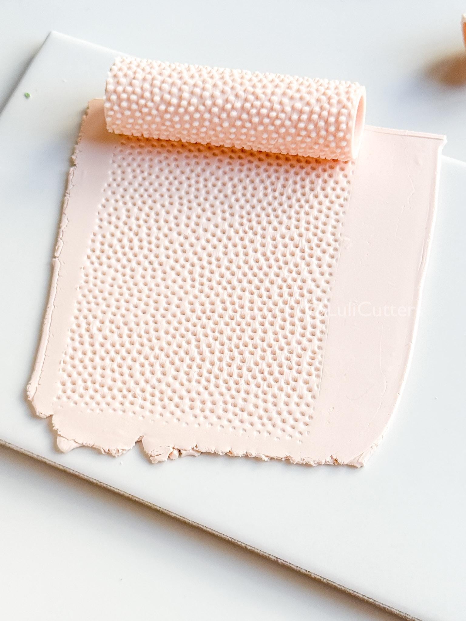 Dotted Texture Roller: Polka Pattern for Polymer Clay