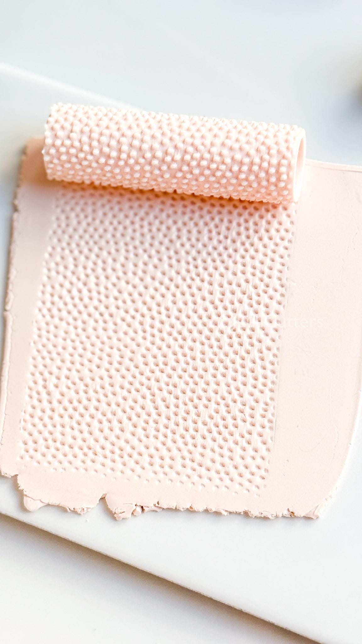 Dotted Texture Roller: Polka Pattern for Polymer Clay