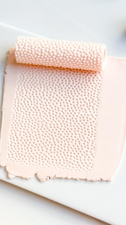 Dotted Texture Roller: Polka Pattern for Polymer Clay