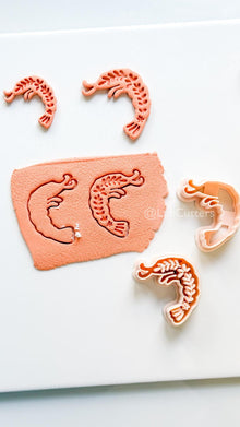 Bloom Shrimp Clay Cutter | Floral Prawn Earring Cutter