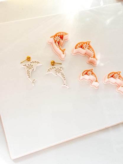 Tiley Dolphin Polymer Clay Cutter | Floral Earring Jewelry Making Tool