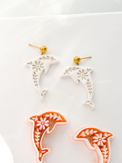 Tiley Dolphin Polymer Clay Cutter | Floral Earring Jewelry Making Tool