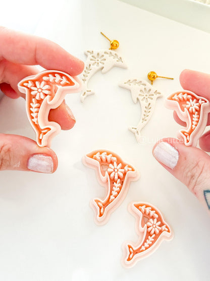 Tiley Dolphin Polymer Clay Cutter | Floral Earring Jewelry Making Tool