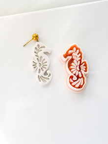 Mavi Seahorse Cutter | Floral Polymer Clay Cutter for Earring Making