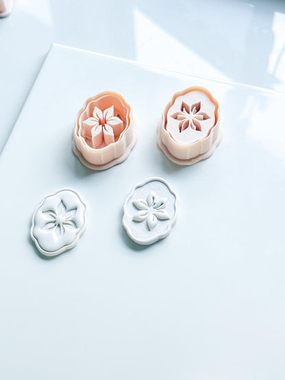 Mimi Pétale Cutters | Floral Deboss & Emboss Earring Shapes for Polymer Clay