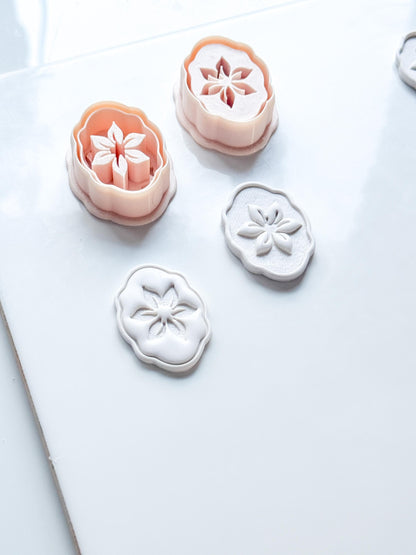 Mimi Pétale Cutters | Floral Deboss & Emboss Earring Shapes for Polymer Clay