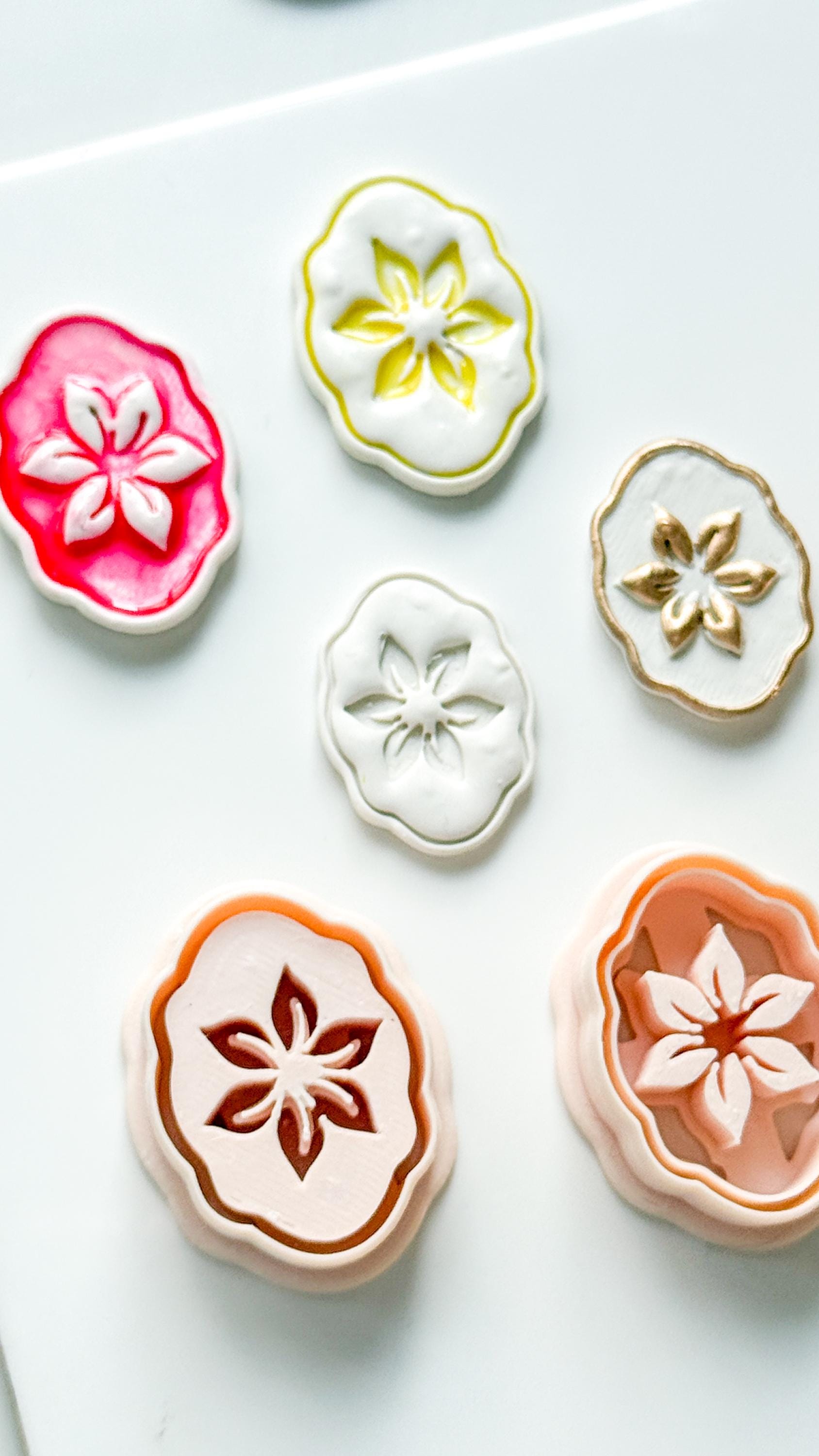 Mimi Pétale Cutters | Floral Deboss & Emboss Earring Shapes for Polymer Clay