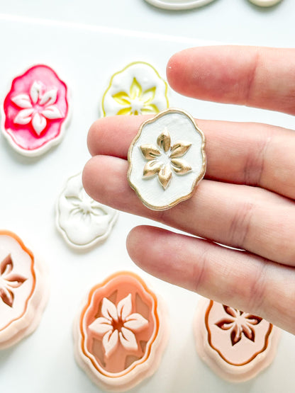 Mimi Pétale Cutters | Floral Deboss & Emboss Earring Shapes for Polymer Clay