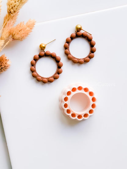 Bead Frame Circle Cutter : Beaded Look Clay Cutter