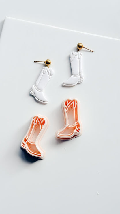 Coastal Cowgirl Boot Cutter | Western Earring Polymer Clay Tool