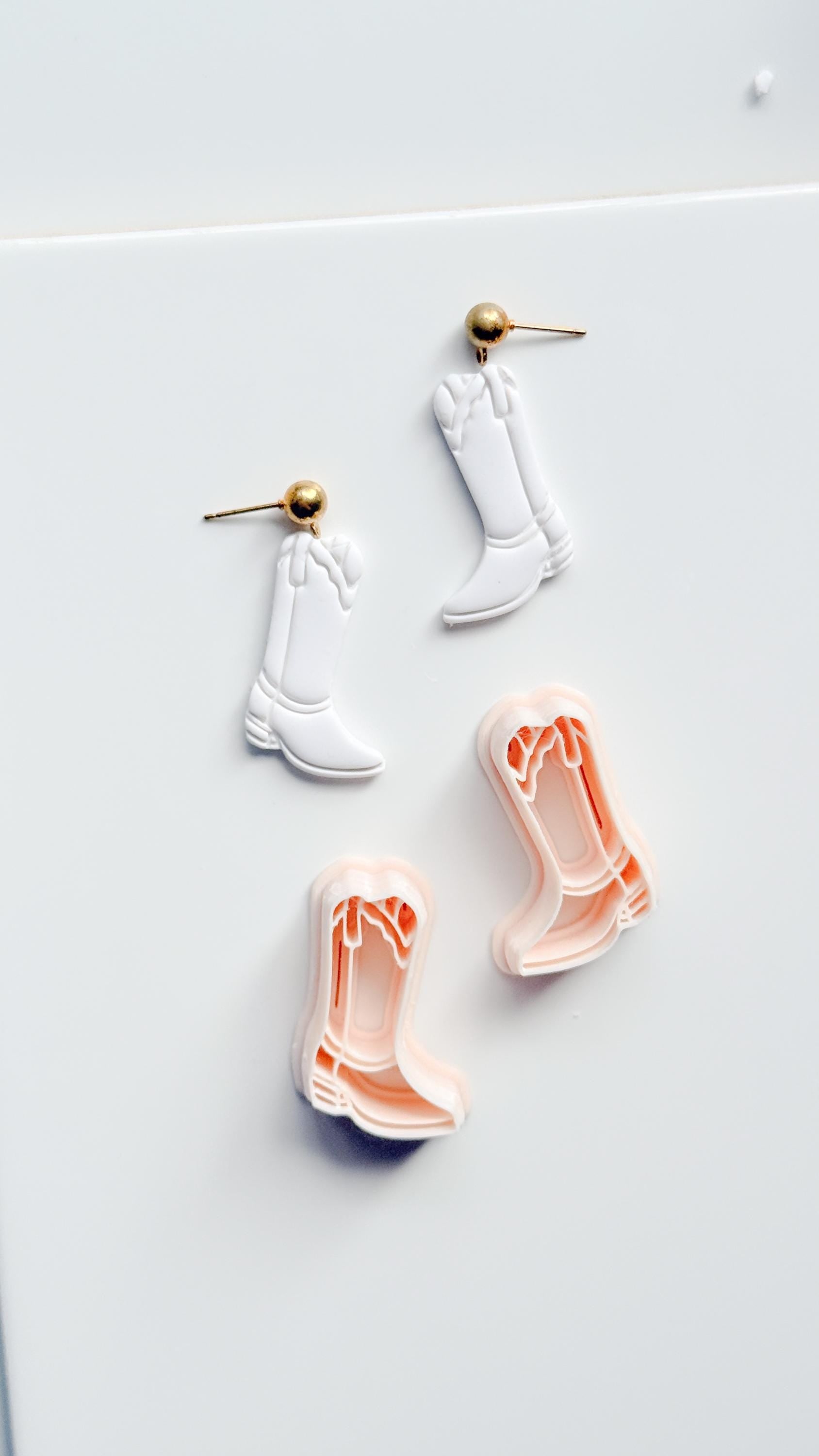 Coastal Cowgirl Boot Cutter | Western Earring Polymer Clay Tool