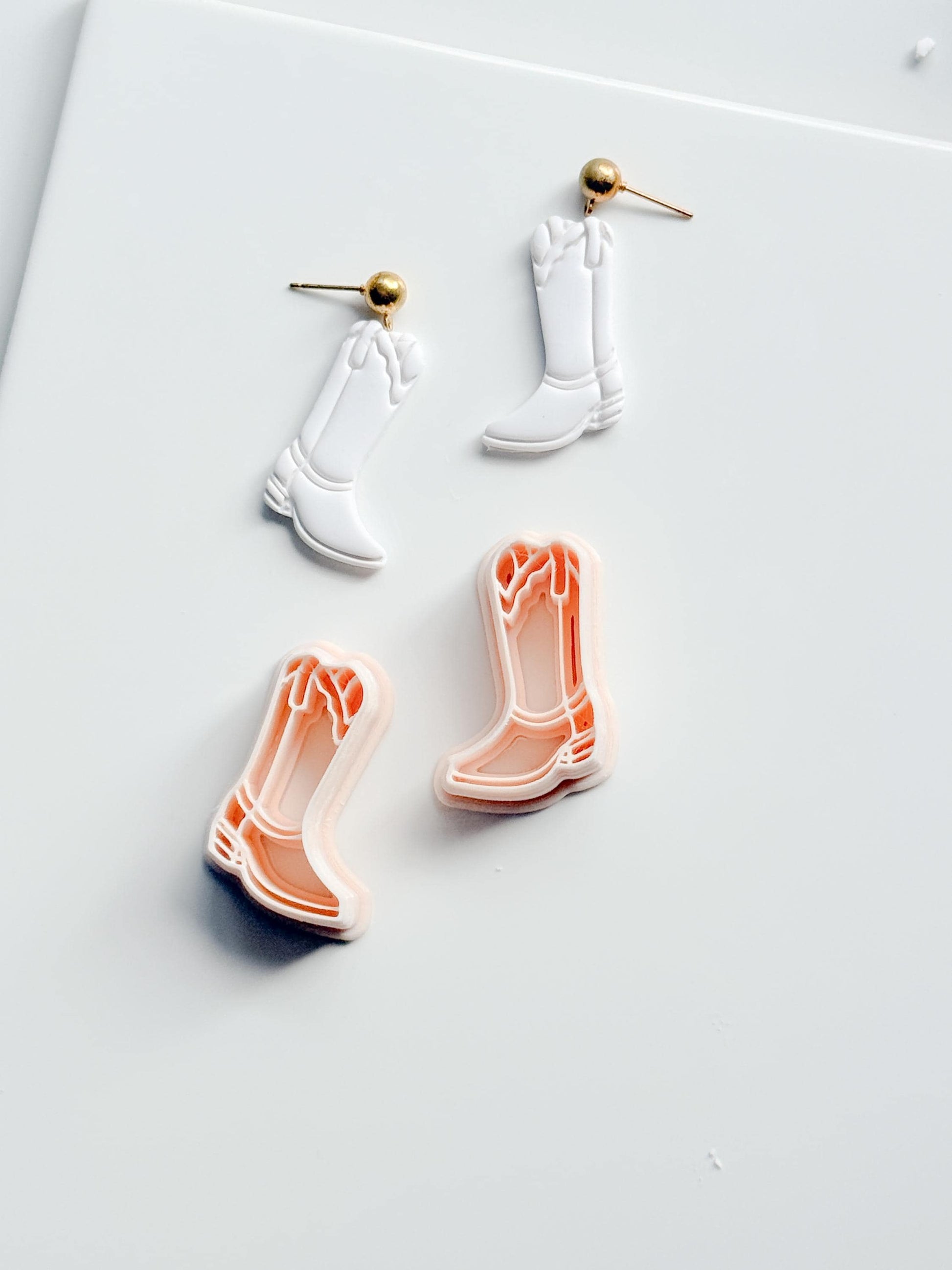 Coastal Cowgirl Boot Cutter | Western Earring Polymer Clay Tool