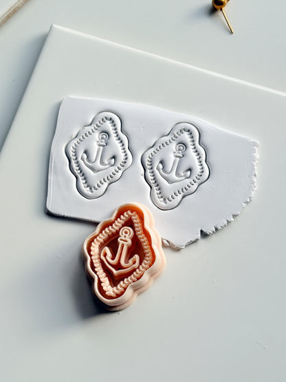 Mimi Marine Anchor Cutter | Nautical Earring Polymer Clay Tool