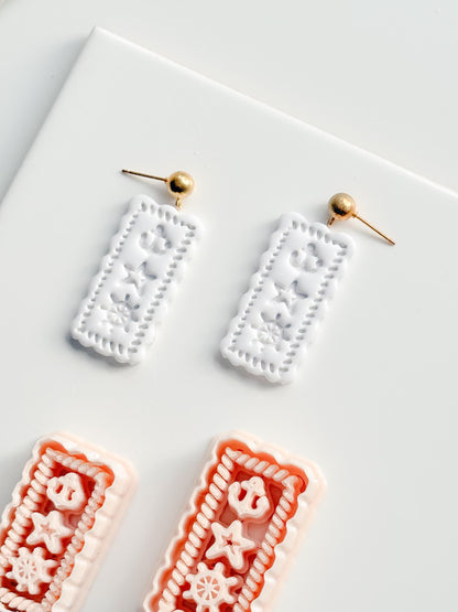 Timbre de Marine Earring Cutter | Nautical Postage Shape for Polymer Clay