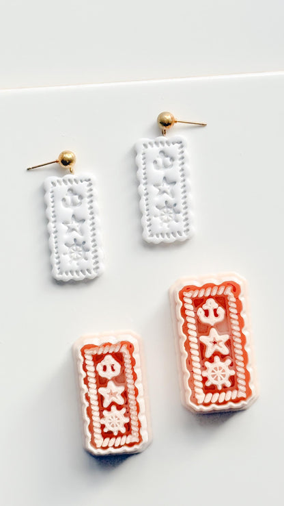 Timbre de Marine Earring Cutter | Nautical Postage Shape for Polymer Clay