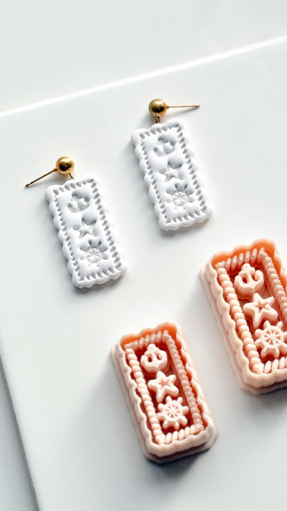 Timbre de Marine Earring Cutter | Nautical Postage Shape for Polymer Clay