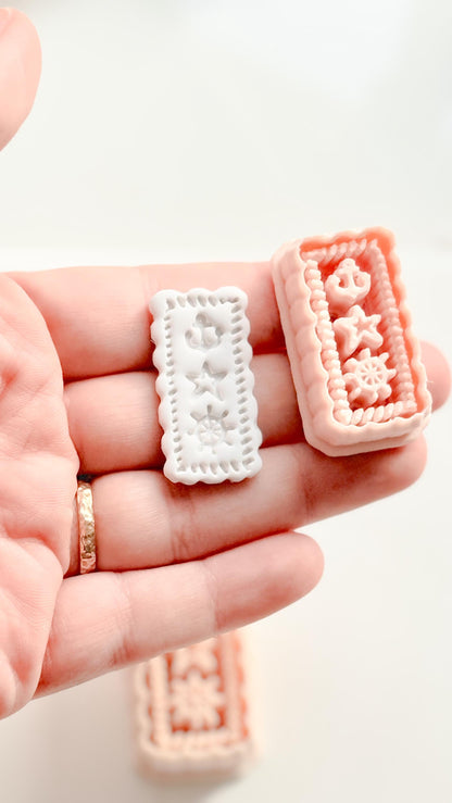 Timbre de Marine Earring Cutter | Nautical Postage Shape for Polymer Clay