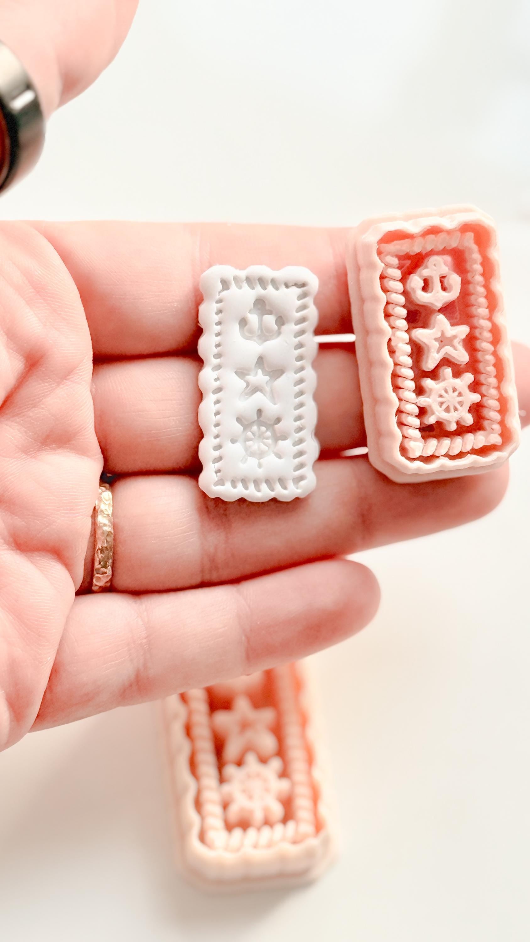 Timbre de Marine Earring Cutter | Nautical Postage Shape for Polymer Clay