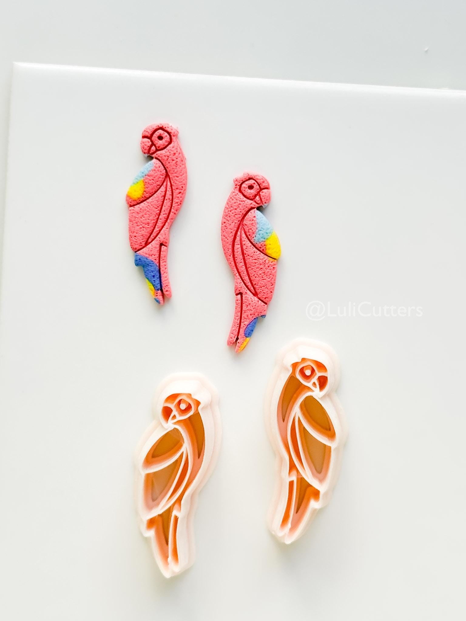 Petit Coco Parrot Cutter | Polymer Clay Earring Tool