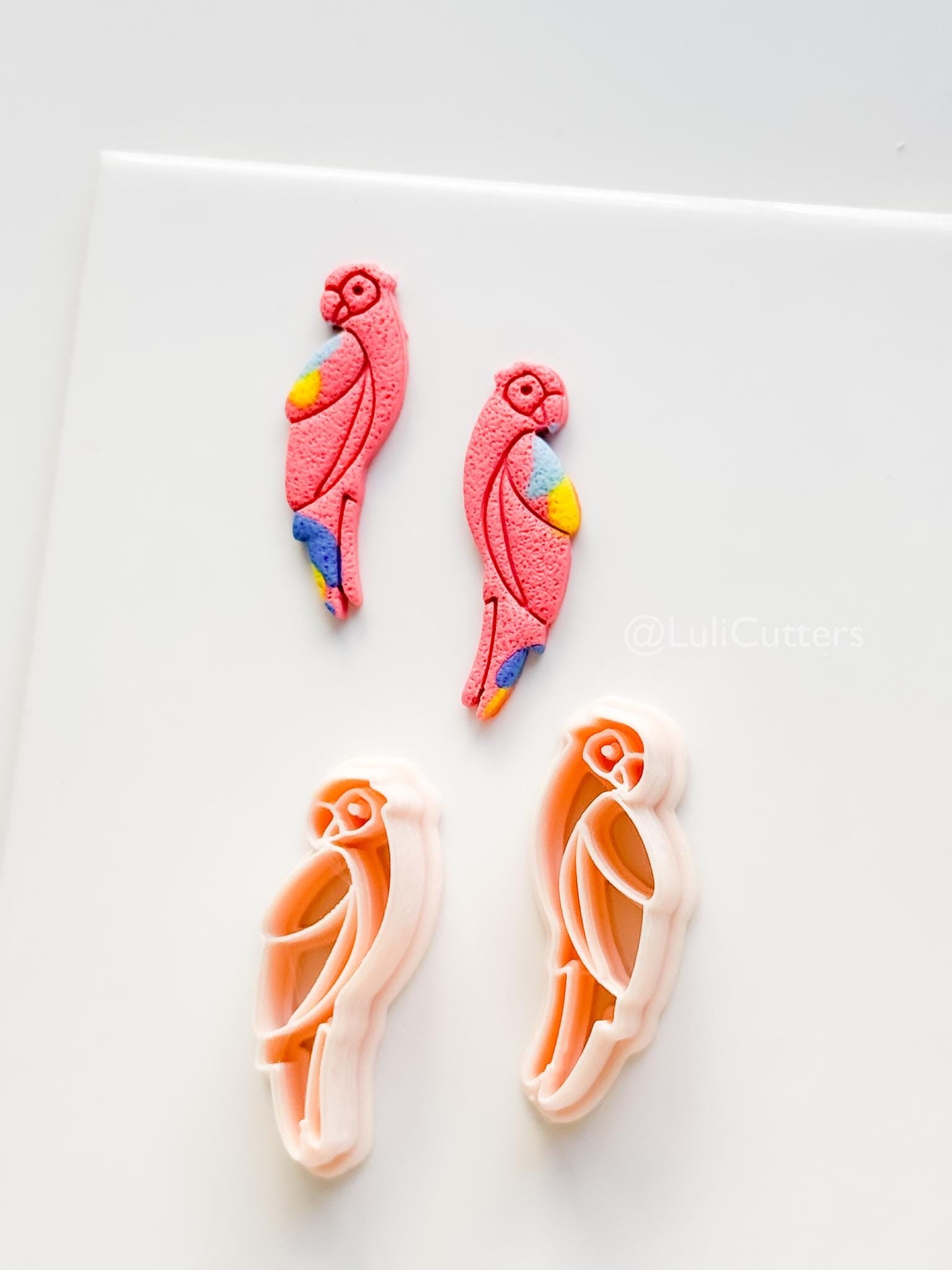Petit Coco Parrot Cutter | Polymer Clay Earring Tool