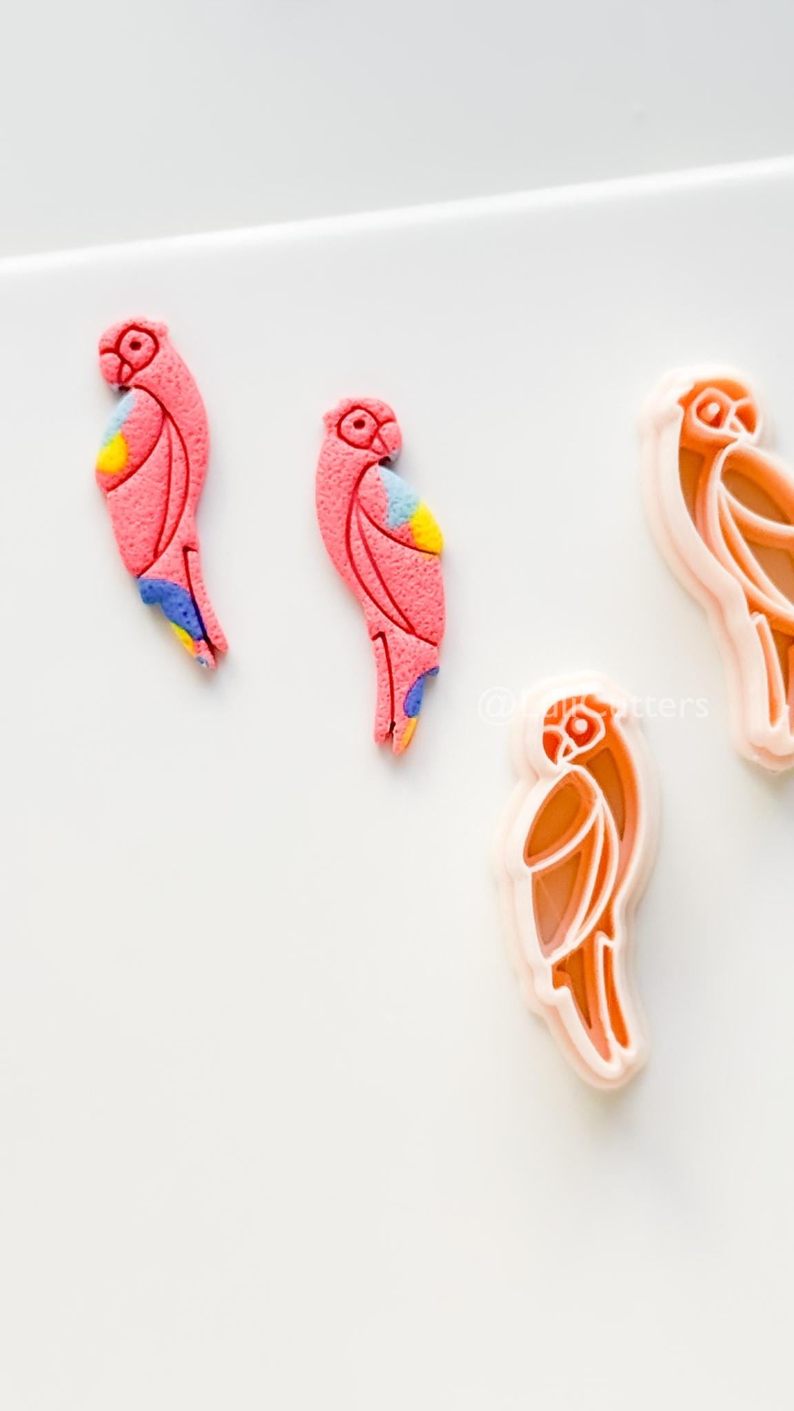 Petit Coco Parrot Cutter | Polymer Clay Earring Tool