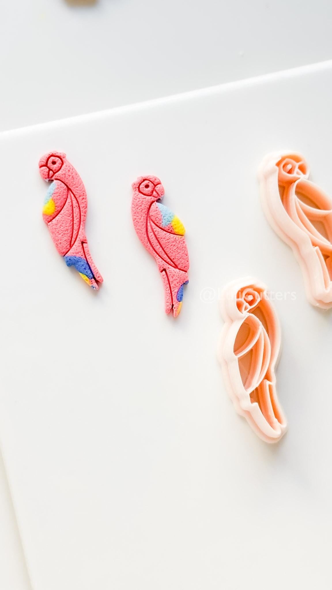 Petit Coco Parrot Cutter | Polymer Clay Earring Tool