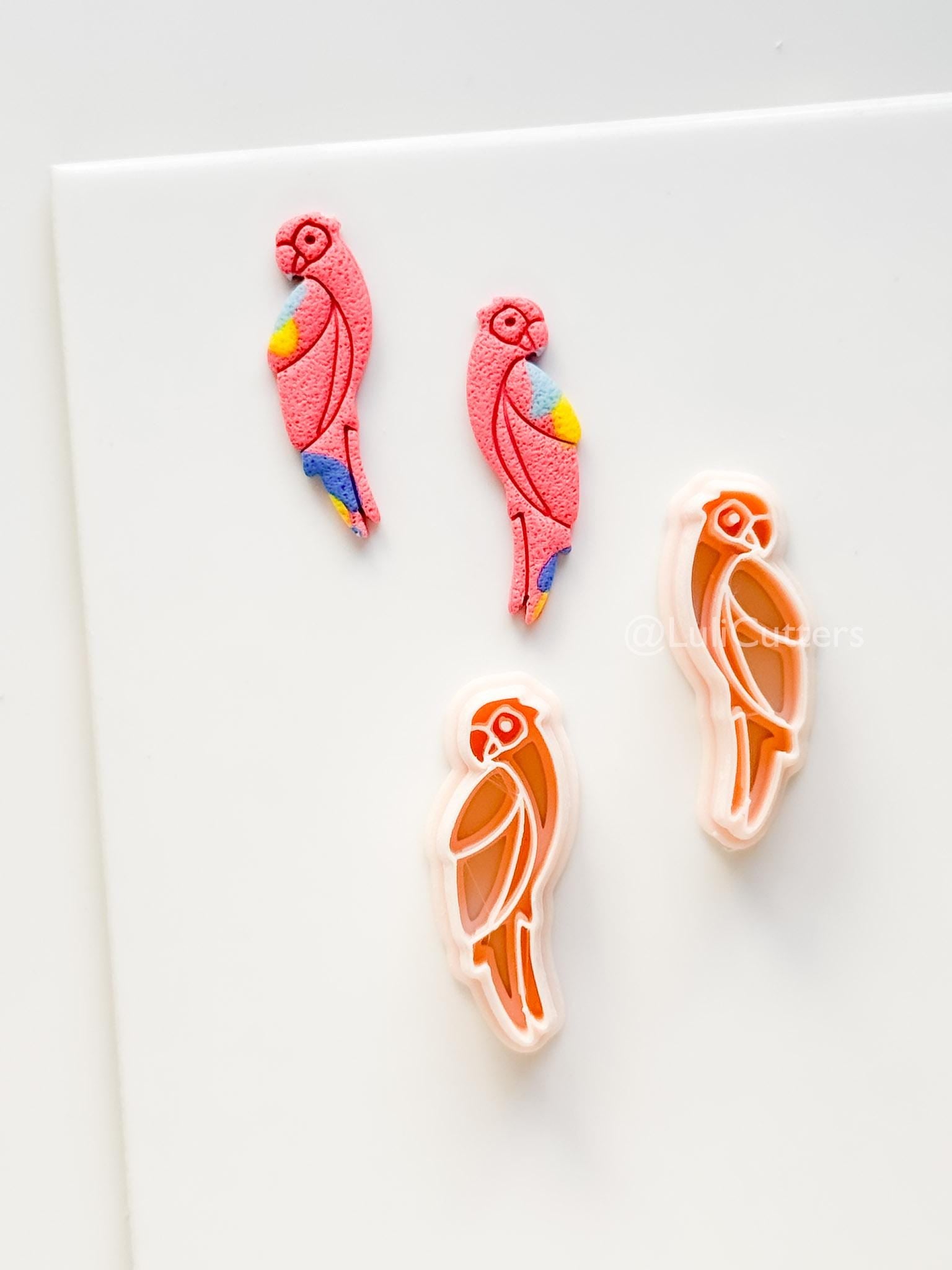 Petit Coco Parrot Cutter | Polymer Clay Earring Tool