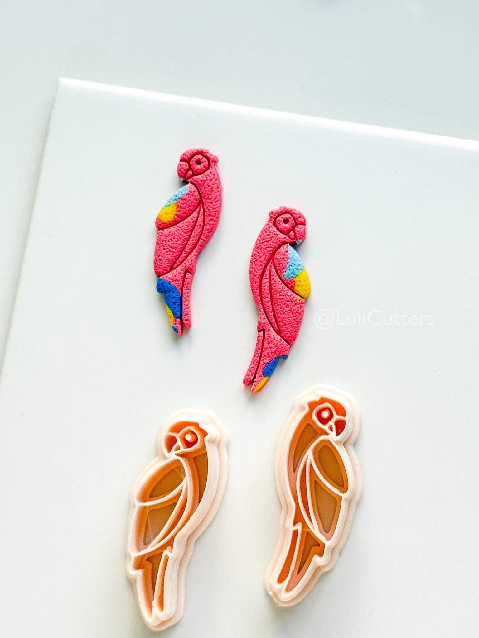 Petit Coco Parrot Cutter | Polymer Clay Earring Tool