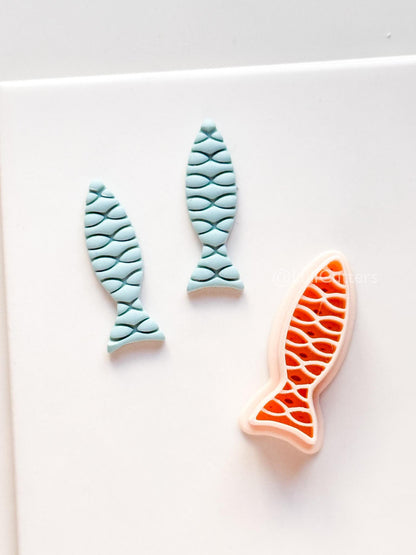 Wavy Fish Cutter | Fish Scale Shape Tool for Polymer Clay