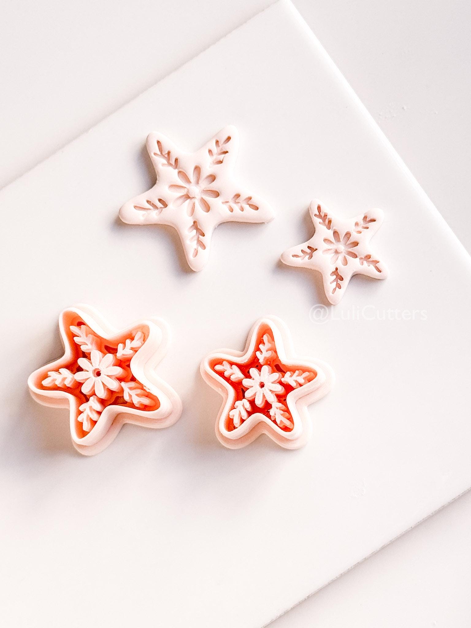 Star of the Show Cutter | Starfish Floral Shape Tool for Polymer Clay