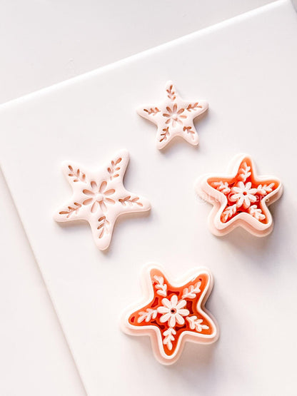 Star of the Show Cutter | Starfish Floral Shape Tool for Polymer Clay