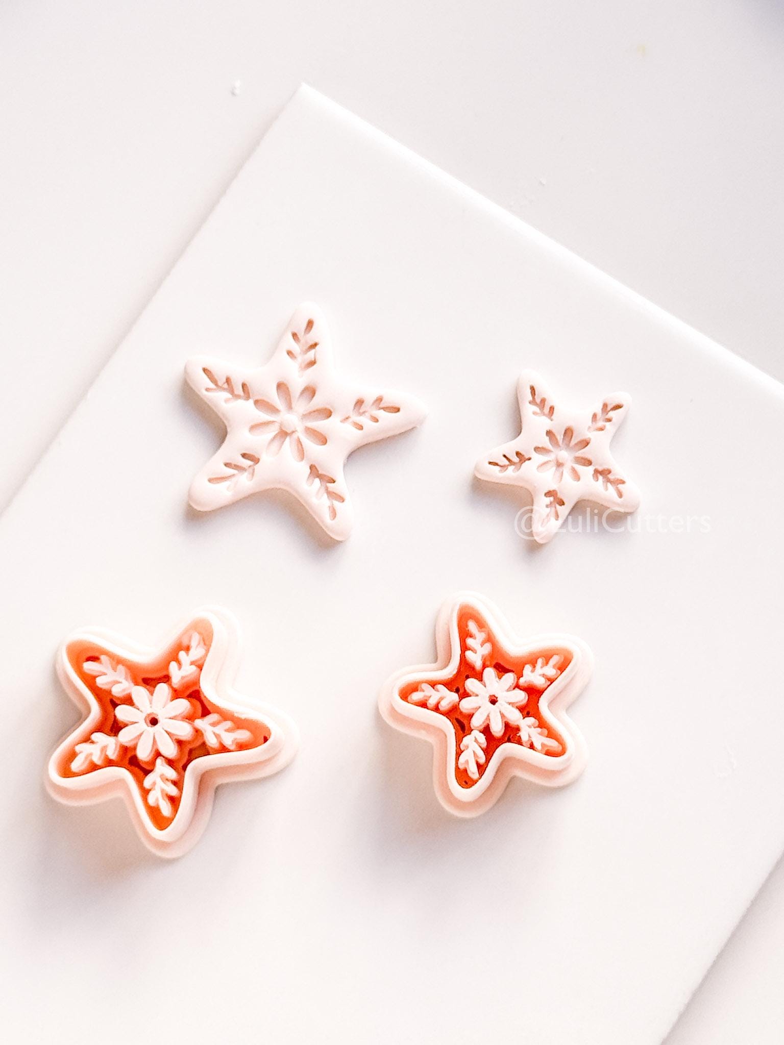 Star of the Show Cutter | Starfish Floral Shape Tool for Polymer Clay