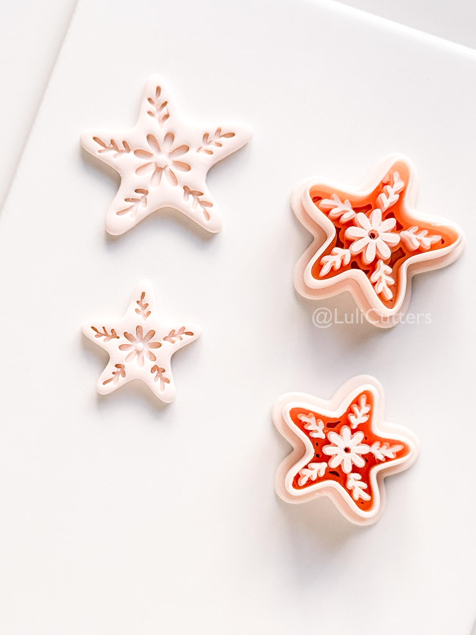 Star of the Show Cutter | Starfish Floral Shape Tool for Polymer Clay
