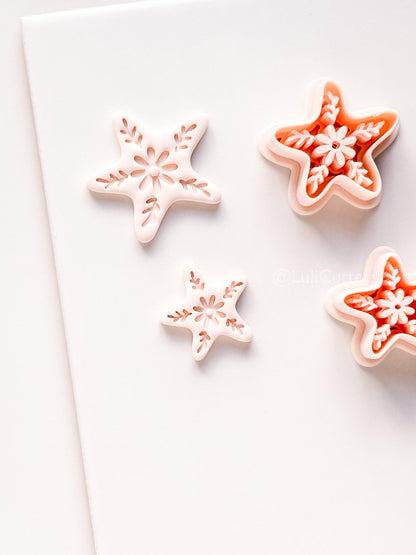 Star of the Show Cutter | Starfish Floral Shape Tool for Polymer Clay