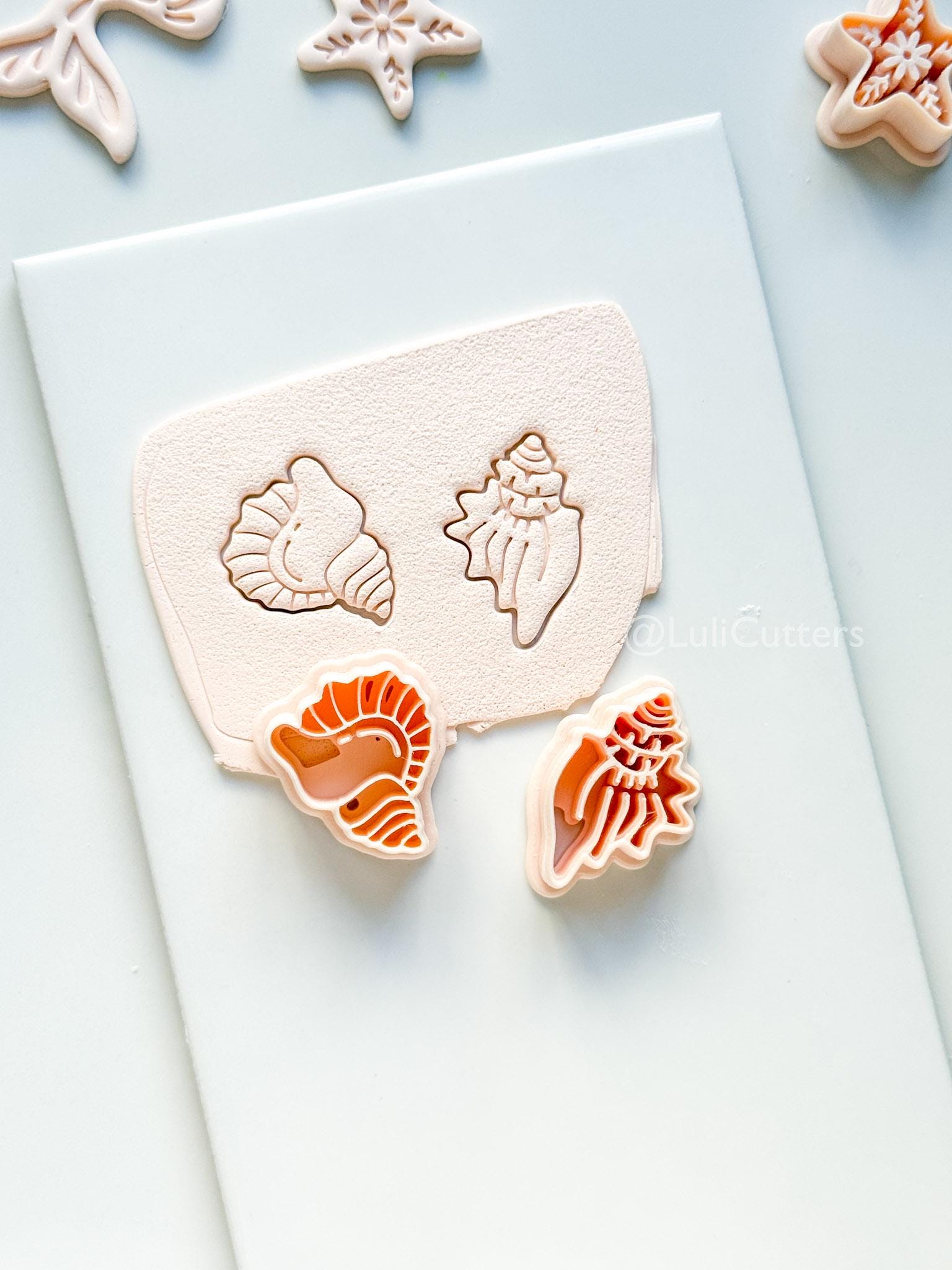 Sea-esta Cutter Set | Conch Shell Shape Tool for Polymer Clay