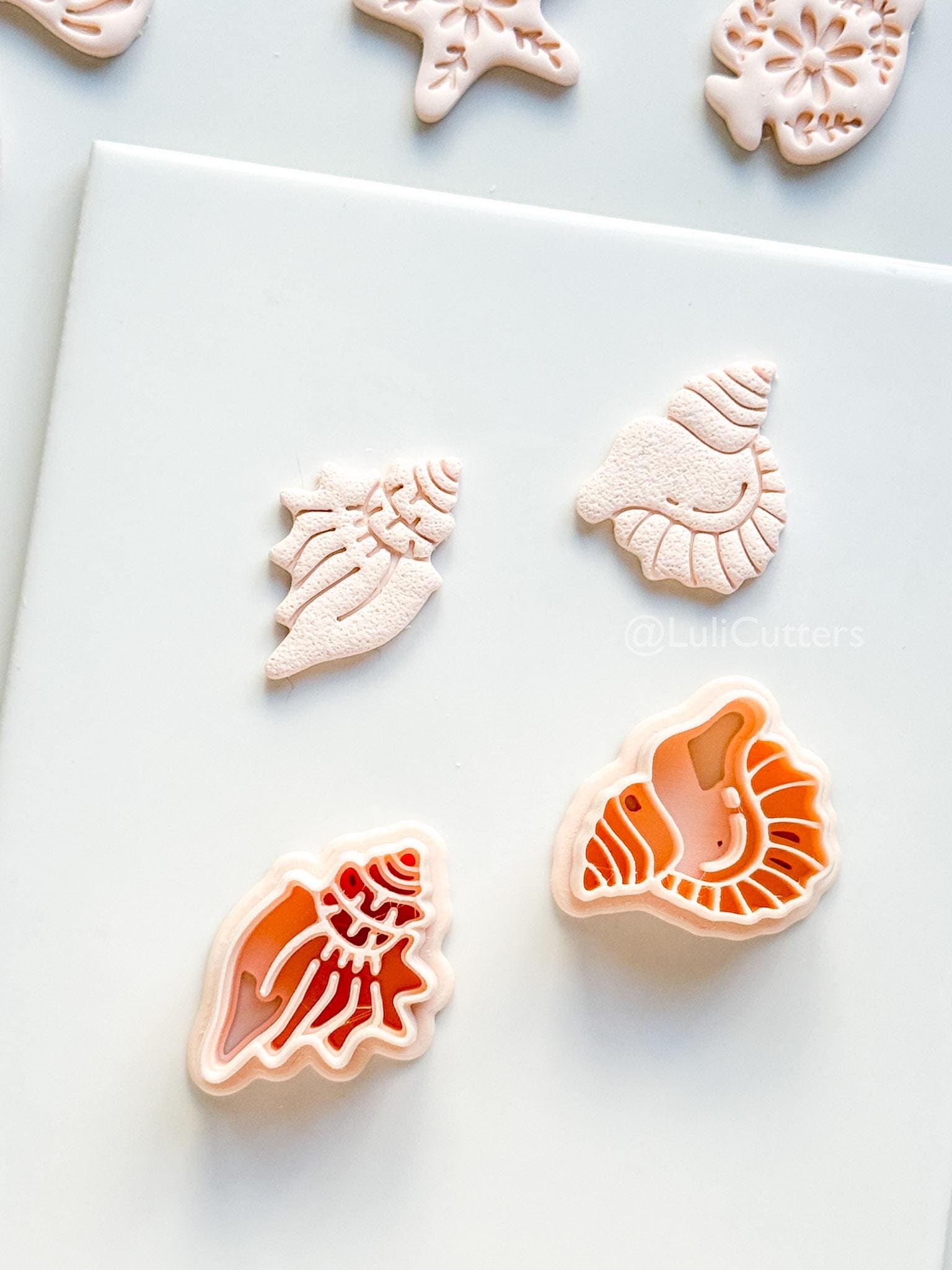 Sea-esta Cutter Set | Conch Shell Shape Tool for Polymer Clay