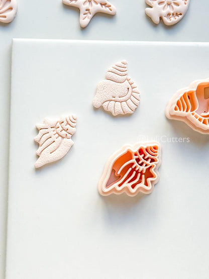 Sea-esta Cutter Set | Conch Shell Shape Tool for Polymer Clay
