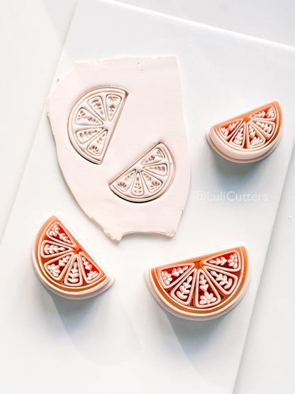 Botanical Citrus Slice Cutter | Fruit Shape Tool for Polymer Clay