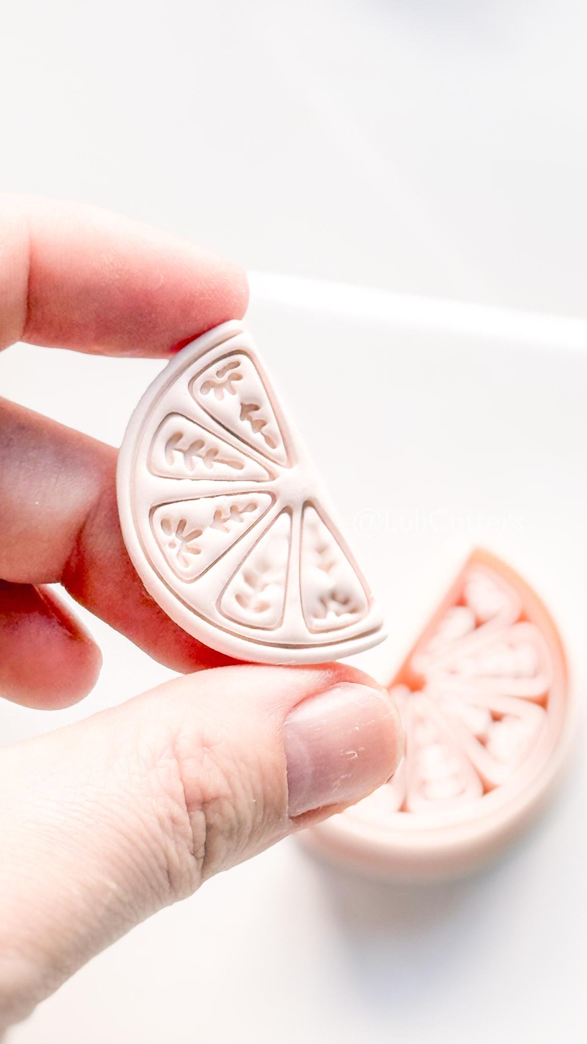 Botanical Citrus Slice Cutter | Fruit Shape Tool for Polymer Clay