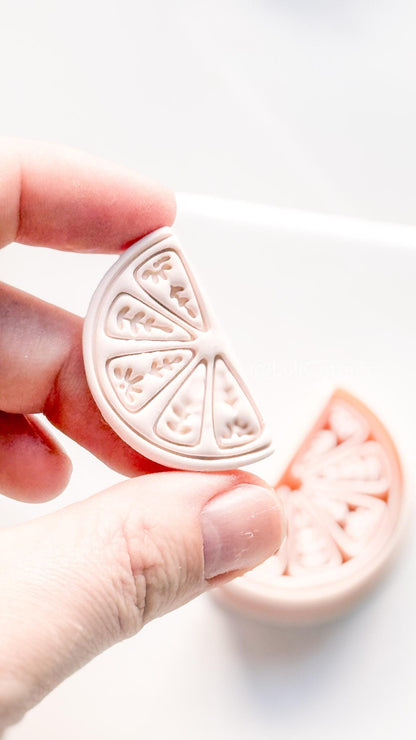 Botanical Citrus Slice Cutter | Fruit Shape Tool for Polymer Clay