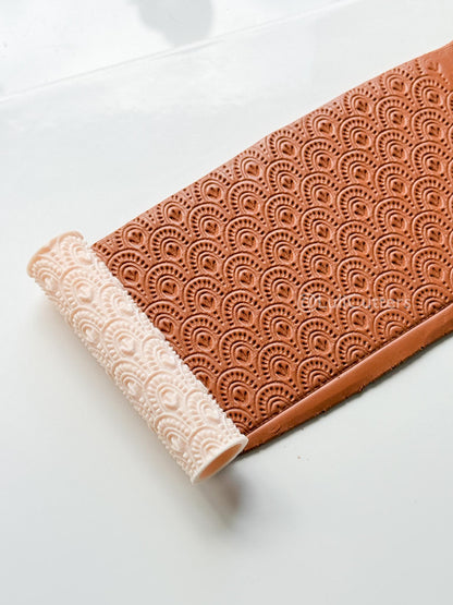 Lace ArchesTexture Roller – Boho Pattern for Polymer Clay Earrings