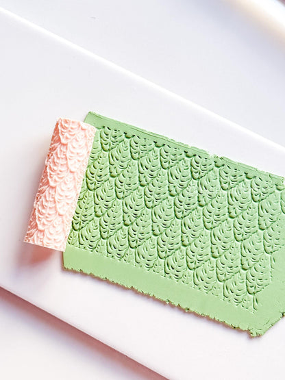 Monstera Leaf Texture Roller: Botanical Pattern for Polymer Clay