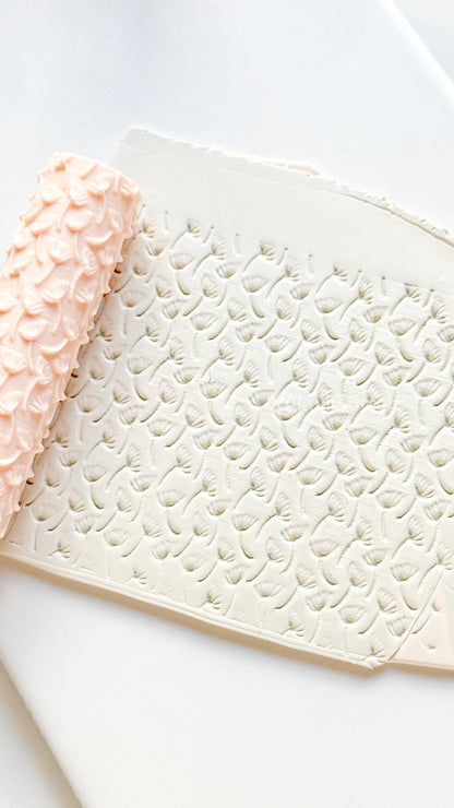Dandelion Texture Roller: Botanical Pattern for Polymer Clay