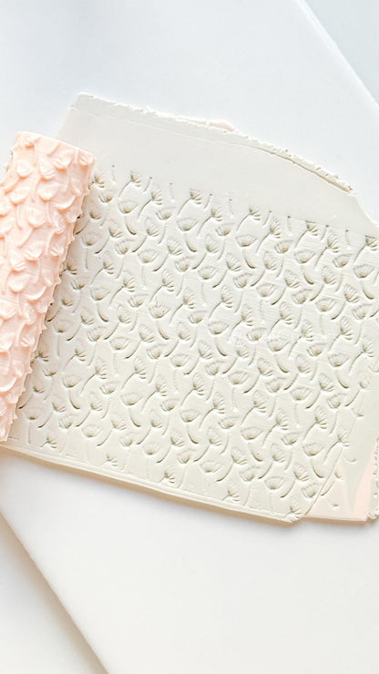 Dandelion Texture Roller: Botanical Pattern for Polymer Clay