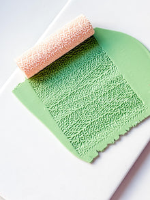 Leaf Branch Texture Roller: Botanical Pattern for Polymer Clay