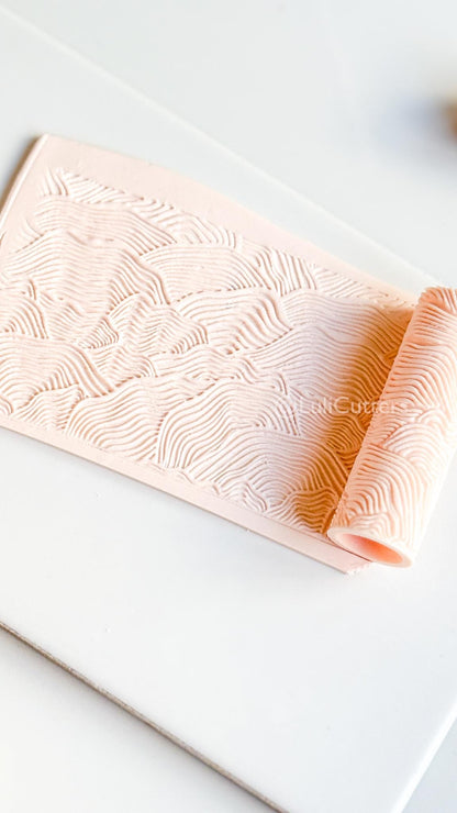 Organic Lines Texture Roller: Pattern for Polymer Clay